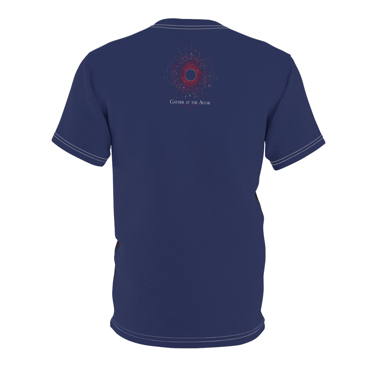 AlphaSix "Orphan! Tether to the Mother Blue" (Unisex Cut & Sew Tee)
